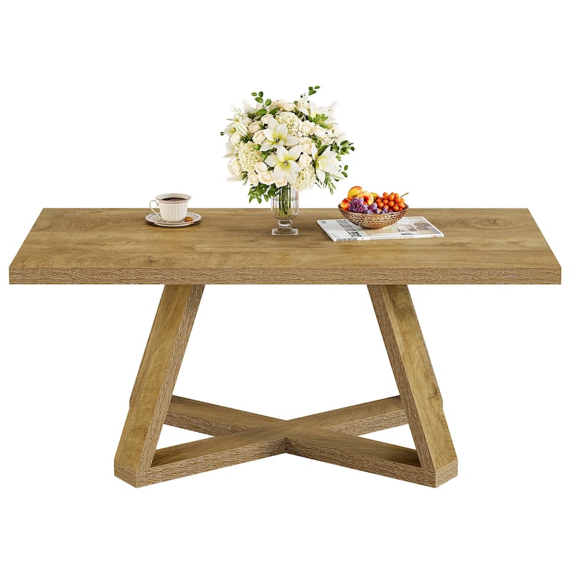 Rectangle Coffee Table, Living Room Bedroom Center Cocktail Tea Accent Table for Home Apartment