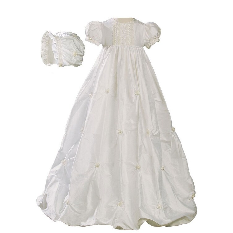 white silk outfit