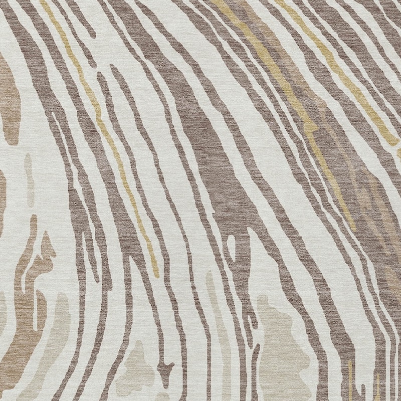 HomeRoots Abstract Transitional Rectangle Outdoor Rug