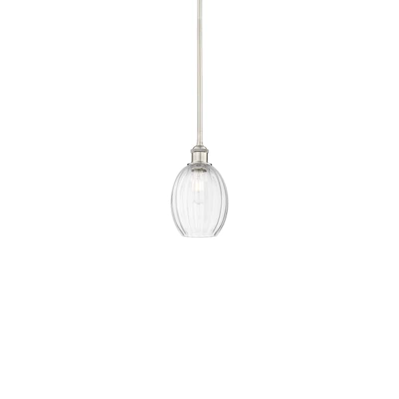 Innovations Lighting 616-1S-11-7 Preston Pendant Preston 7" Wide Mini - Brushed Satin Nickel / Clear