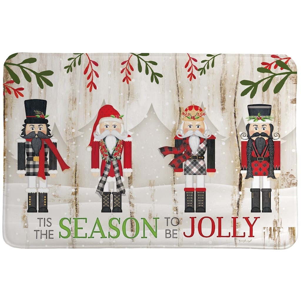 Nutcracker Christmas Memory Foam Rug