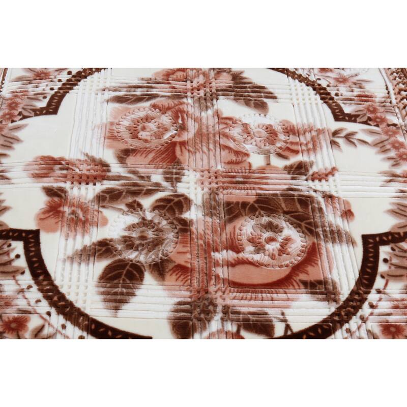 Empyrean Velvet 2 Ply Heavy Reversible Printed Raschel Blanket