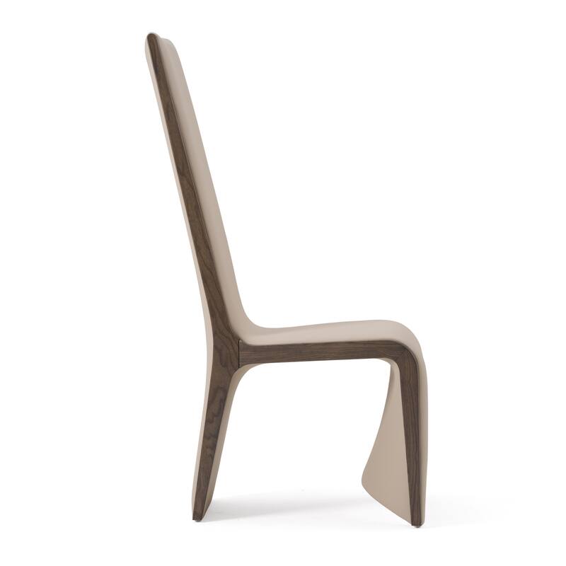 Modrest Pacer Modern Beige & Grey Ash Dining Chair (Set of 2)