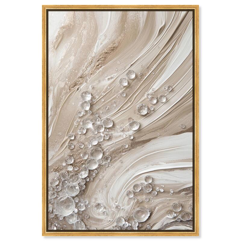 Viscous Veils III Canvas by Art Remedy - Gold - 20" x 30"