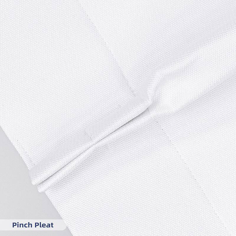 DriftAway Blackout Pinch Pleat Faux Linen Textured Solid Valance