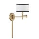preview thumbnail 4 of 5, Meridian M90082 11" Tall Hardwired or Plug-In Wall Sconce