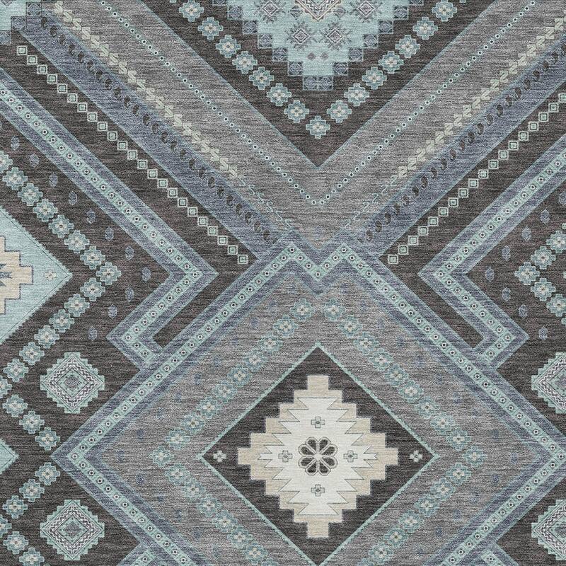 HomeRoots Tribal Transitional Rectangle Outdoor Rug