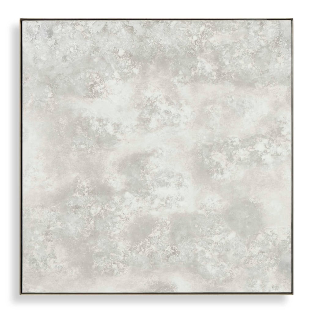 Uttermost 08256 Fredric 24-1/4" Square Flat Stainless Steel Framed