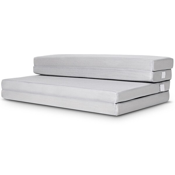 Gymax 4 Queen Size Foam Folding Mattress Sofa Bed Guests Gymax 4 X27 Queen Size Foam Folding Mattress Sofa Bed