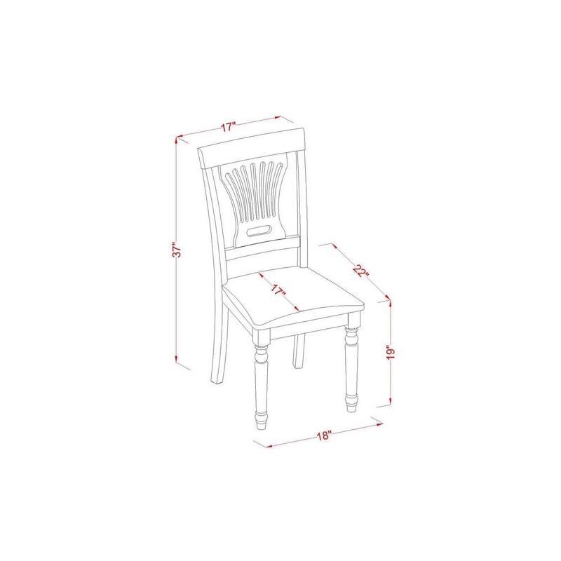 Dining Table Set 5 Piece Kitchen Table with Chairs - Classic Comfort Design