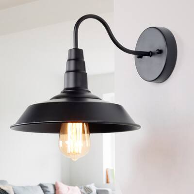 Carbon Loft Laurie Gooseneck Wall Sconces Barn Warehouse Wall Lighting for Bedroom - 10.25"*13.25"*9.5"