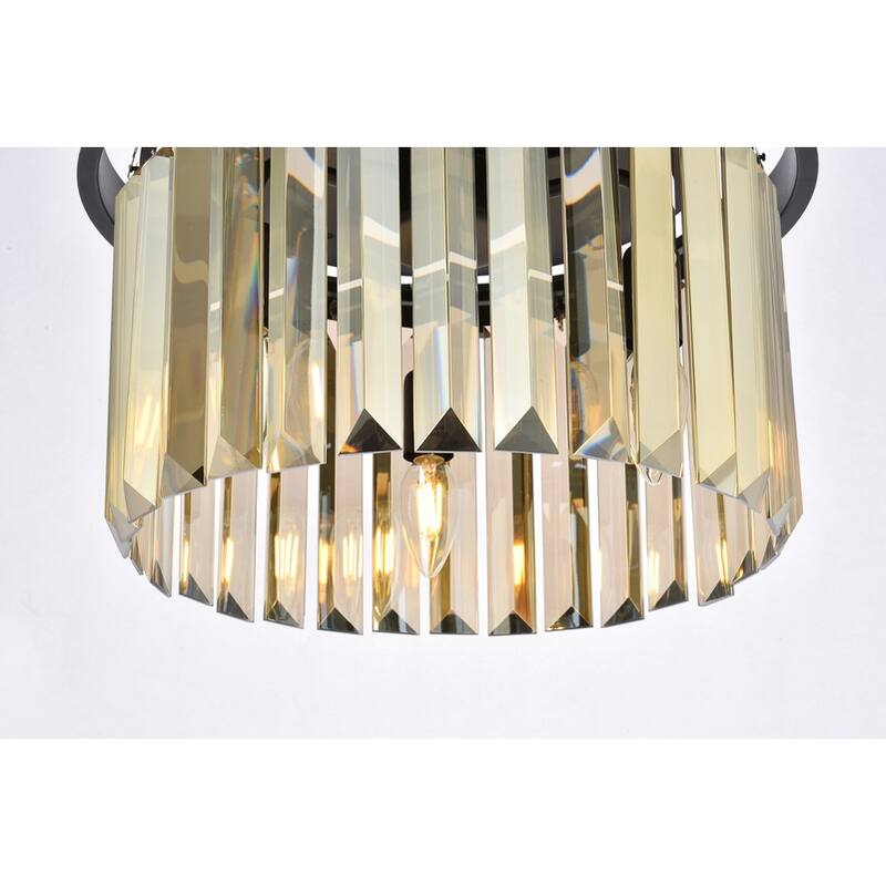 Royce Edge 3-Light Matte Black Flush Mount