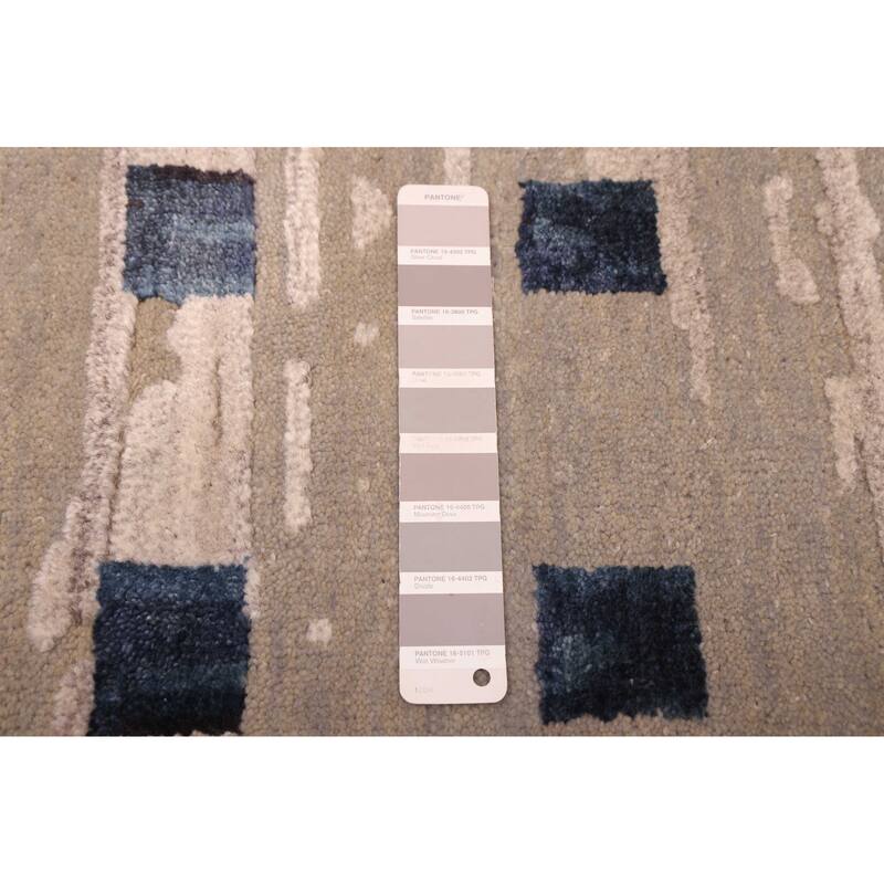 ECARPETGALLERY Hand-knotted Legacy Grey Silk, Wool Rug - 5'8 x 7'10