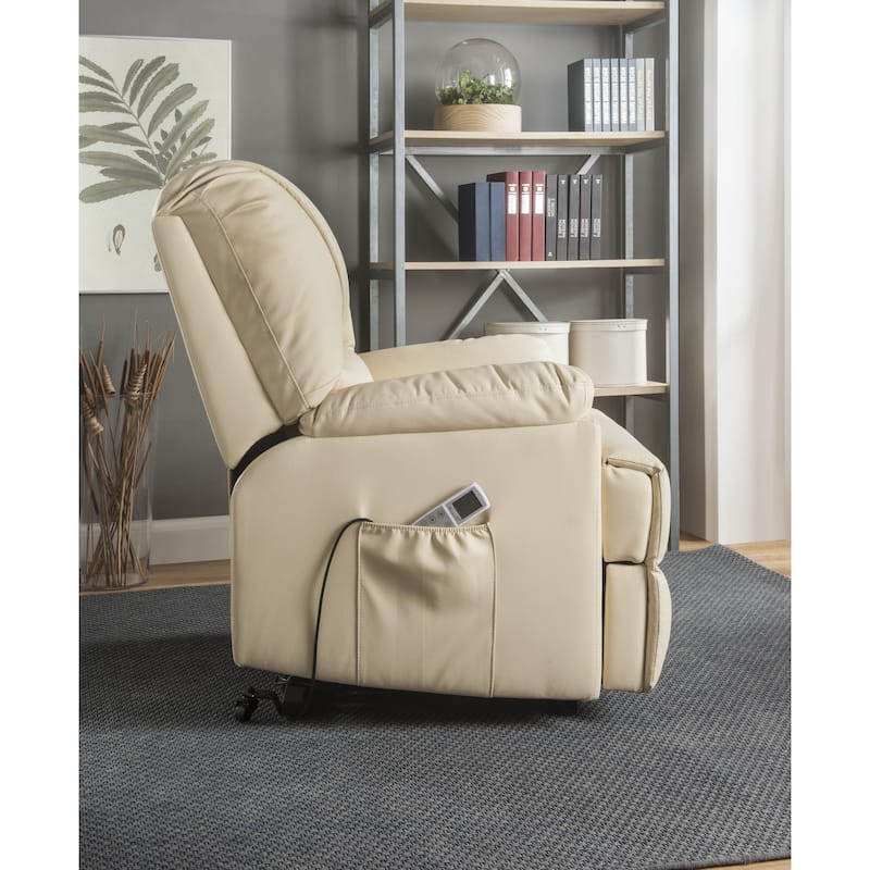 Vareah Pillow Top Arm Recliner with Power Lift and Massage