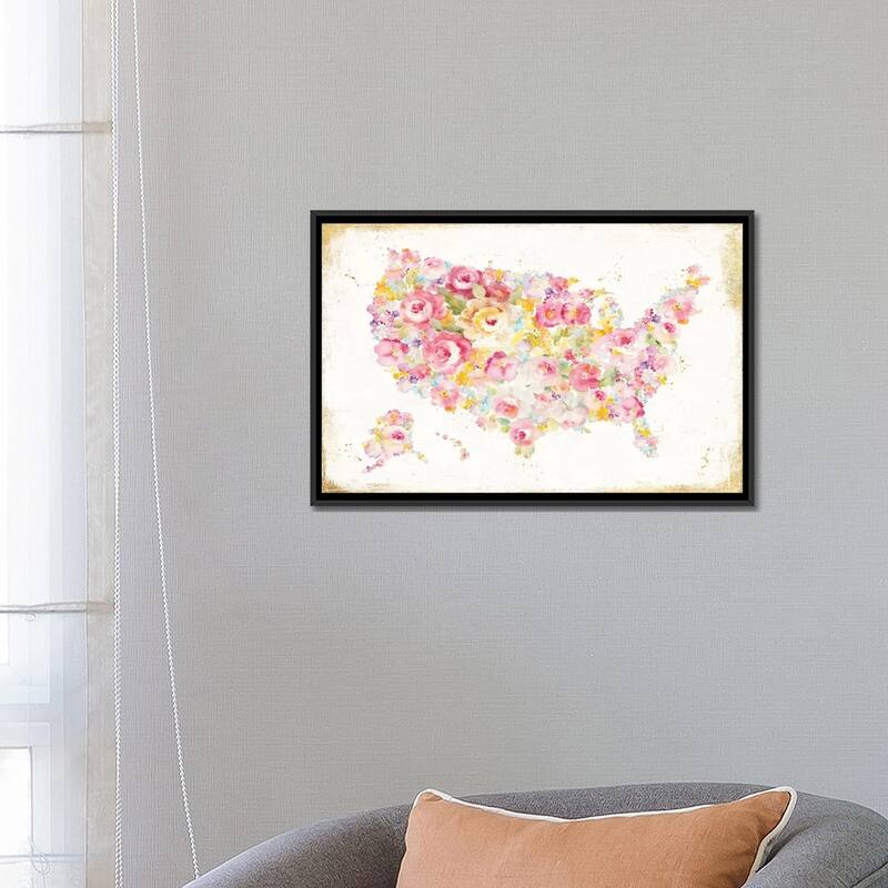 iCanvas "Midsummer USA" by Danhui Nai Framed