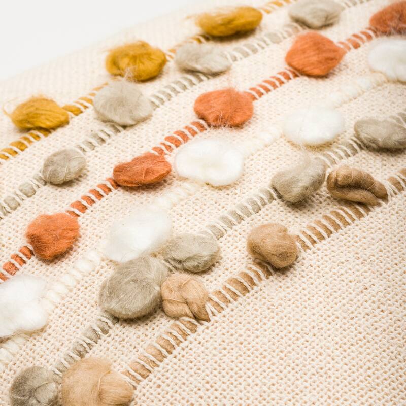 Eloisa Whimsical Textured Throw Pillow