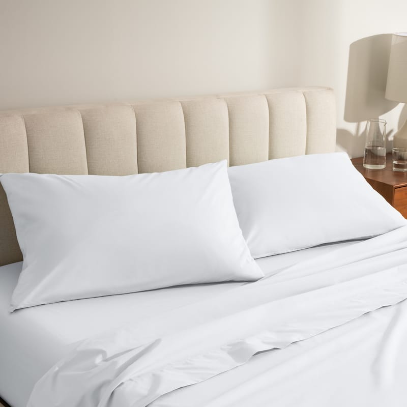 Bare Home Organic Cotton Percale Pillowcase Set (Set of 2)