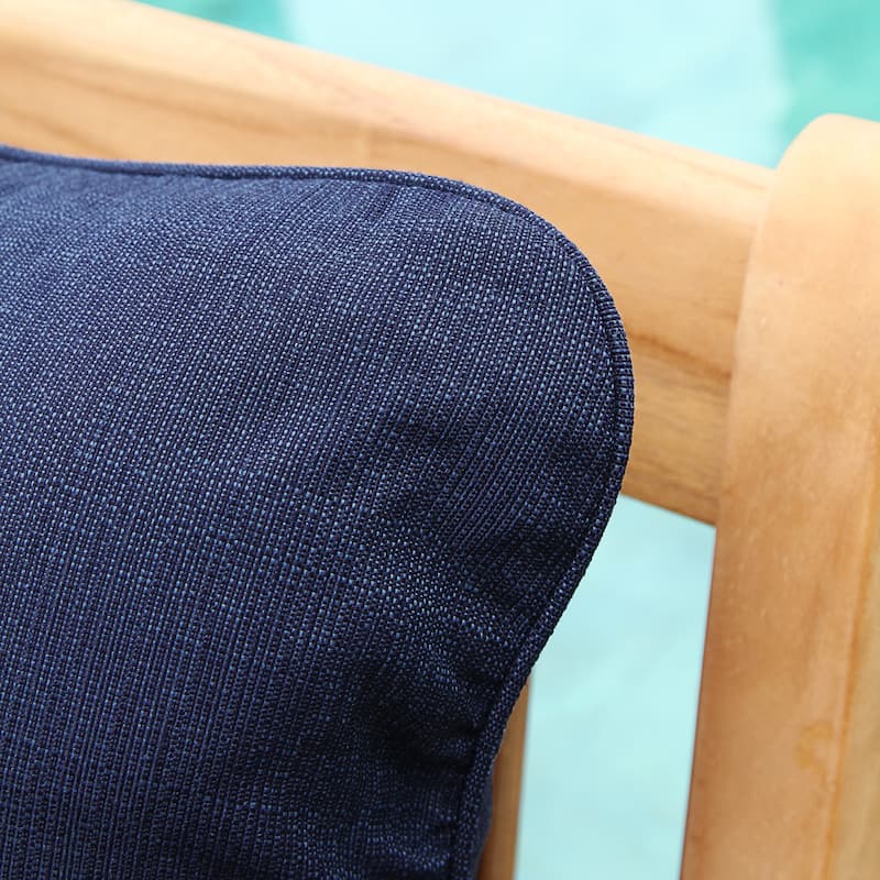 Cambridge Casual Lowell Teak Patio Sofa with Cushion