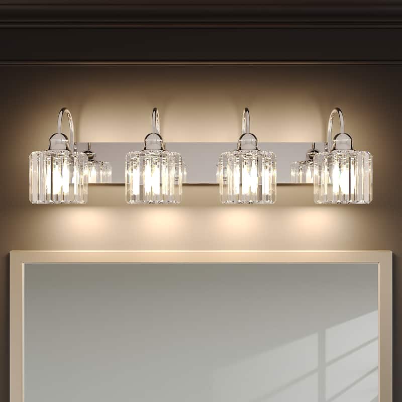 ExBrite Modern Silver Dimmable Bathroom Vanity Light