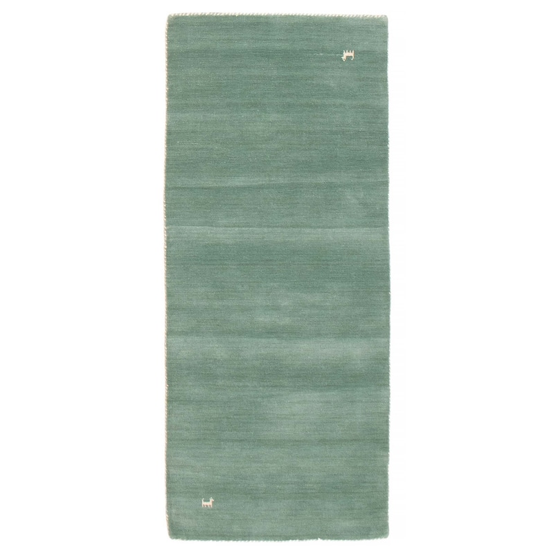 Kashkuli Gabbeh Blue Rug 2'8" x 6'5" - 2'8 x 6'5 - Light Blue - 2'8 x 6'5