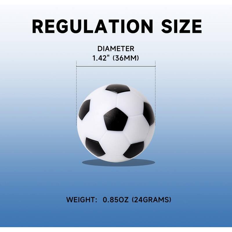GSE™ Foosball Table Replacement Balls, 36mm(1.42") Tabletop Soccer Football Balls for Foosball Table Accessories