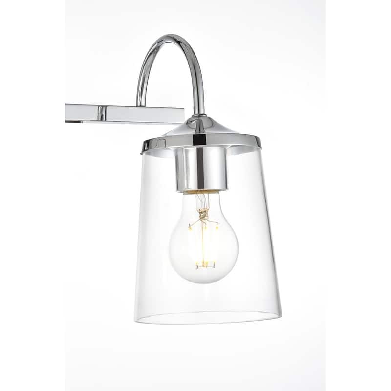 Avant 1 Light Black and Clear Bath Sconce