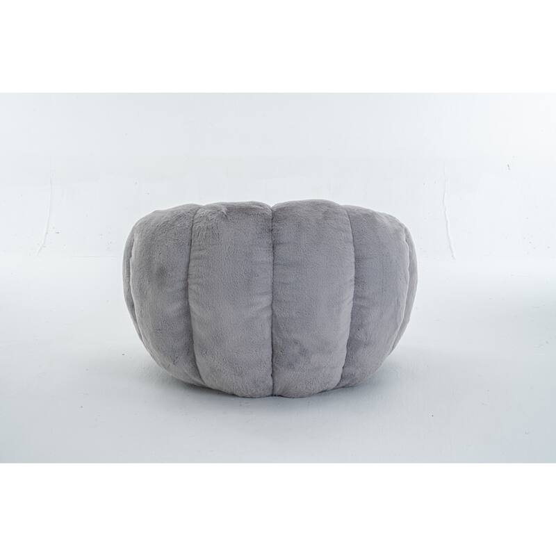 GDFStudio - Faux Fur Floral-Shaped Ultra-Soft Bean Bag Chair