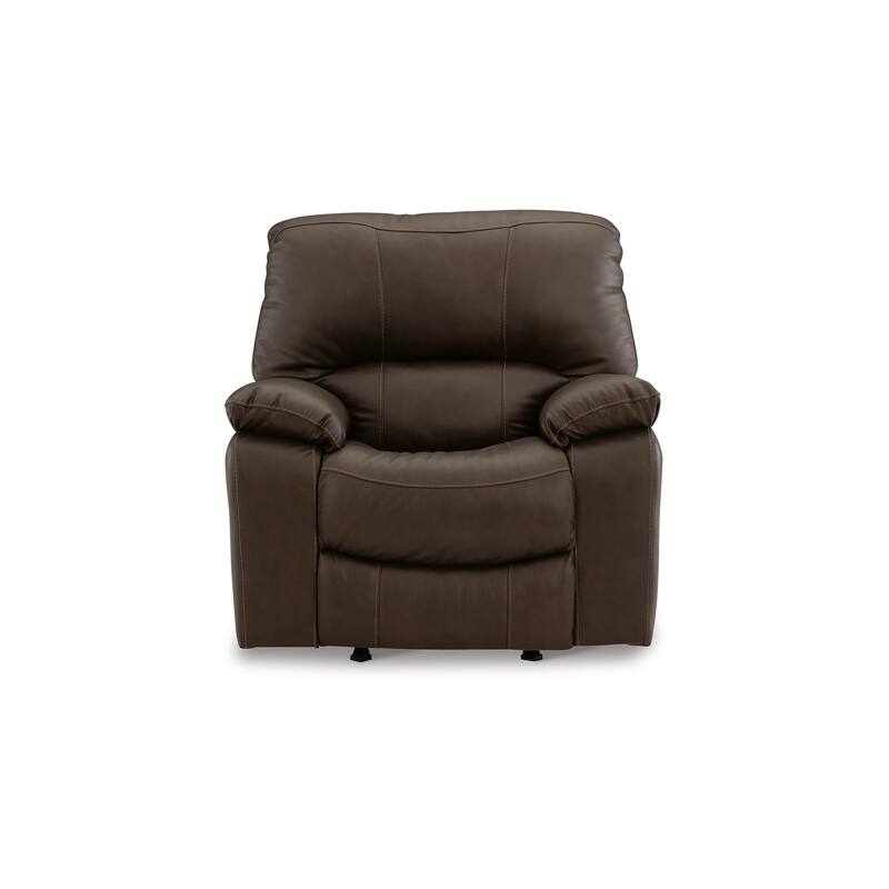 Niy 41 Inch Chair, Power Rocker Recliner, Cushioned, Dark Brown Upholstery