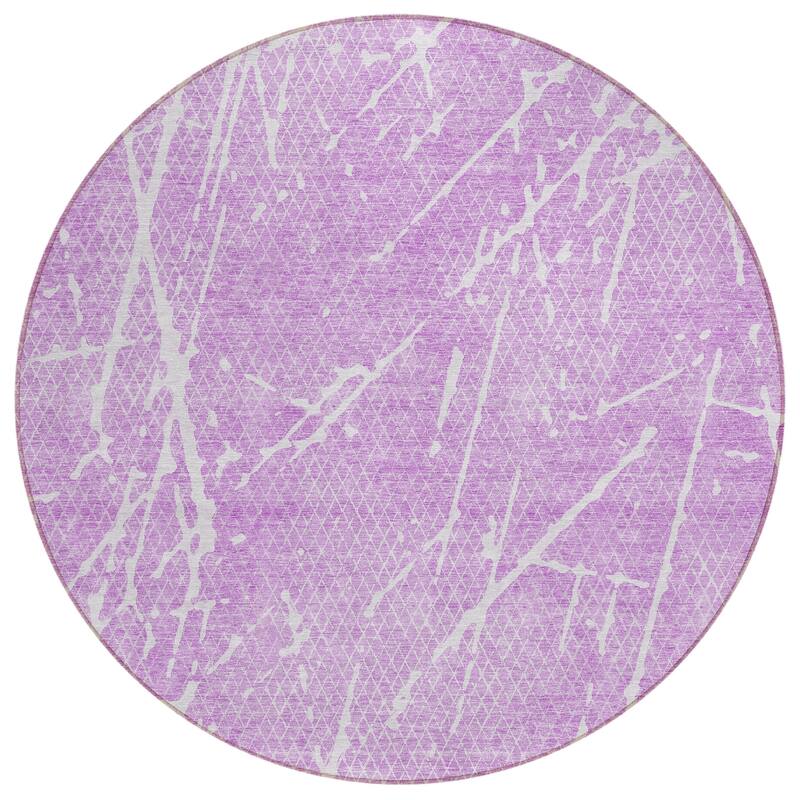 Machine Washable Indoor/ Outdoor Chantille Contemporary Crackle Rug