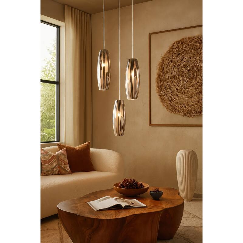 Varaluz Chroman Empire 1-Light Mini Pendant - Chrome