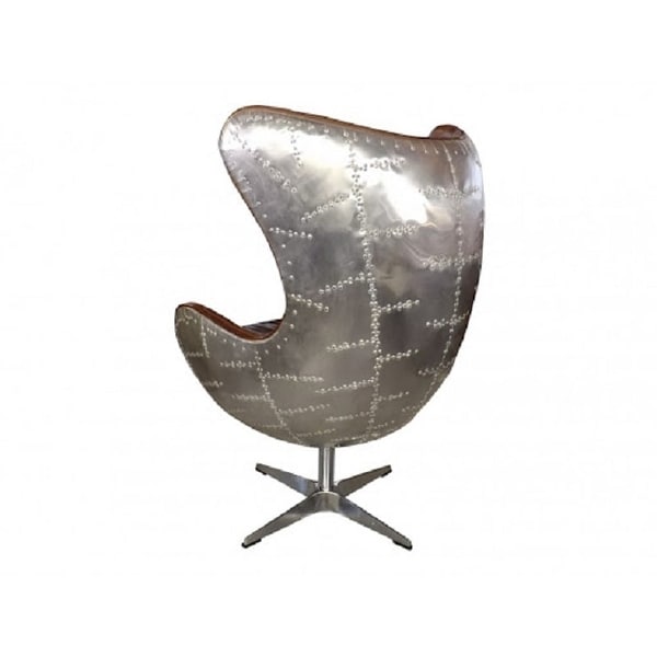 SpitFire Egg Black Chair 46 H x 33 W x 32 D Seat 23