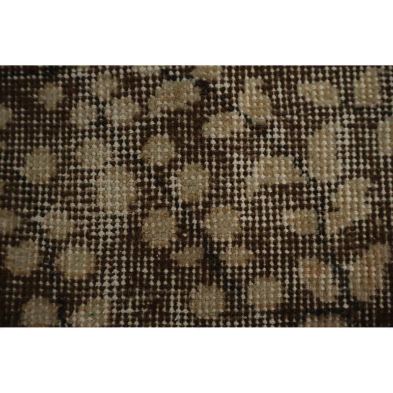 Hand Knotted Oriental 100% Wool Carpet Transitional Floral Beige & Ivories Anatolian Area Rug - 9' 0'' X 5' 5''