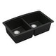 preview thumbnail 54 of 58, Karran Undermount Quartz 32 in. 50/50 Double Bowl Kitchen Sink Kit