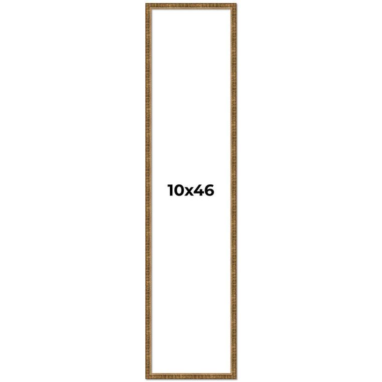 10x46 Frame Gold Picture Frame - Complete Modern Photo Frame Includes