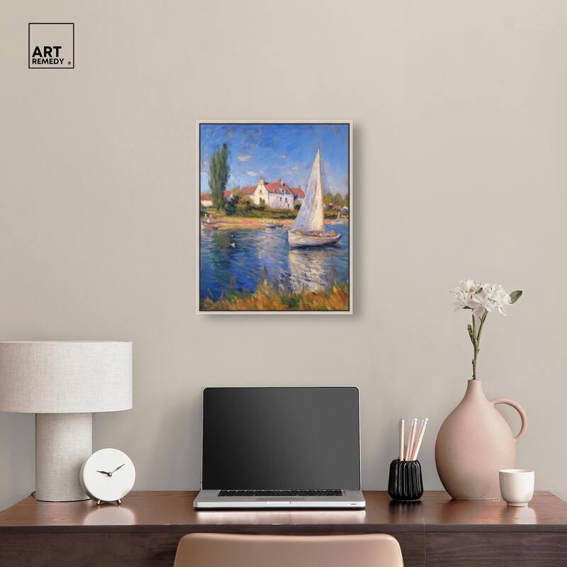 Bayside Calm I Canvas by Art Remedy