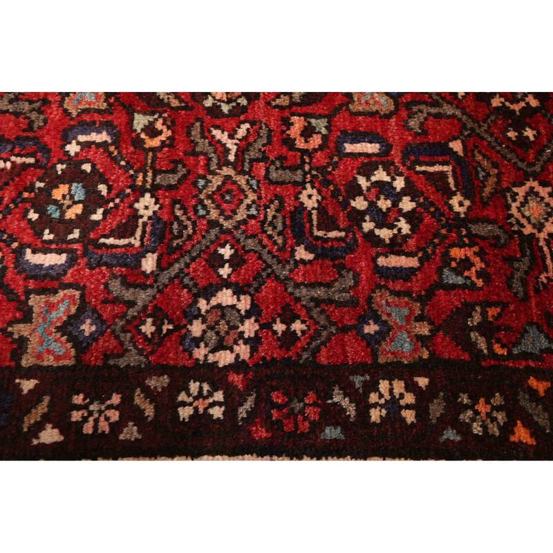 ECARPETGALLERY Hand-knotted Andelz Red Wool Rug - 3'2 x 10'0