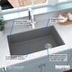 preview thumbnail 34 of 65, Karran Undermount Quartz 32 in. Single Bowl Kitchen Sink Kit