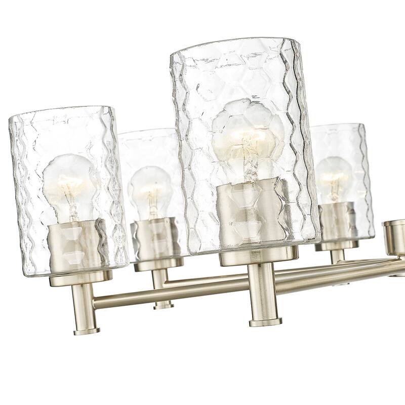 Millennium Lighting Ashli 3 Light Chandelier with Clear Honeycomb Glass Shades