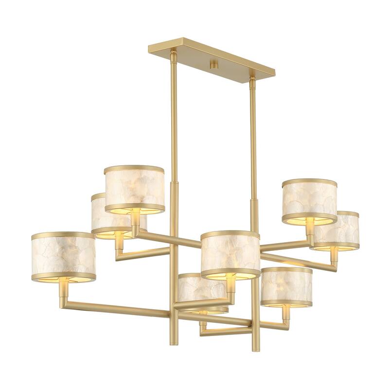 Savoy House 1-6493-8 Mariquita 8 Light 20" Wide Linear Chandelier