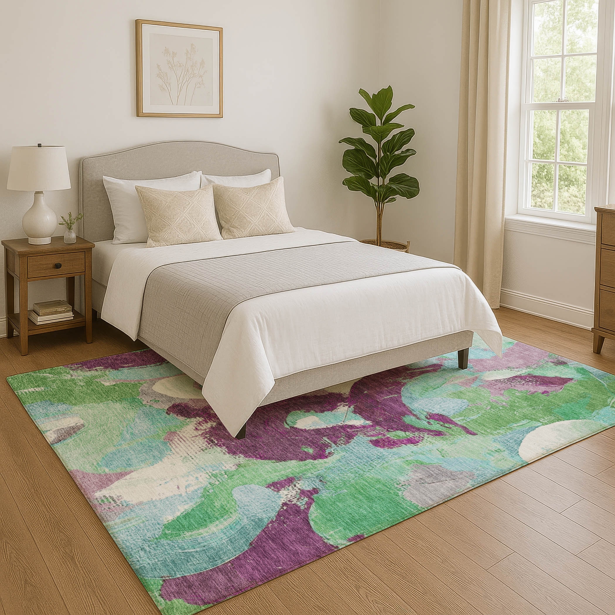 Premium Washable Super Soft Abstract Contemporary Mayfield Rug
