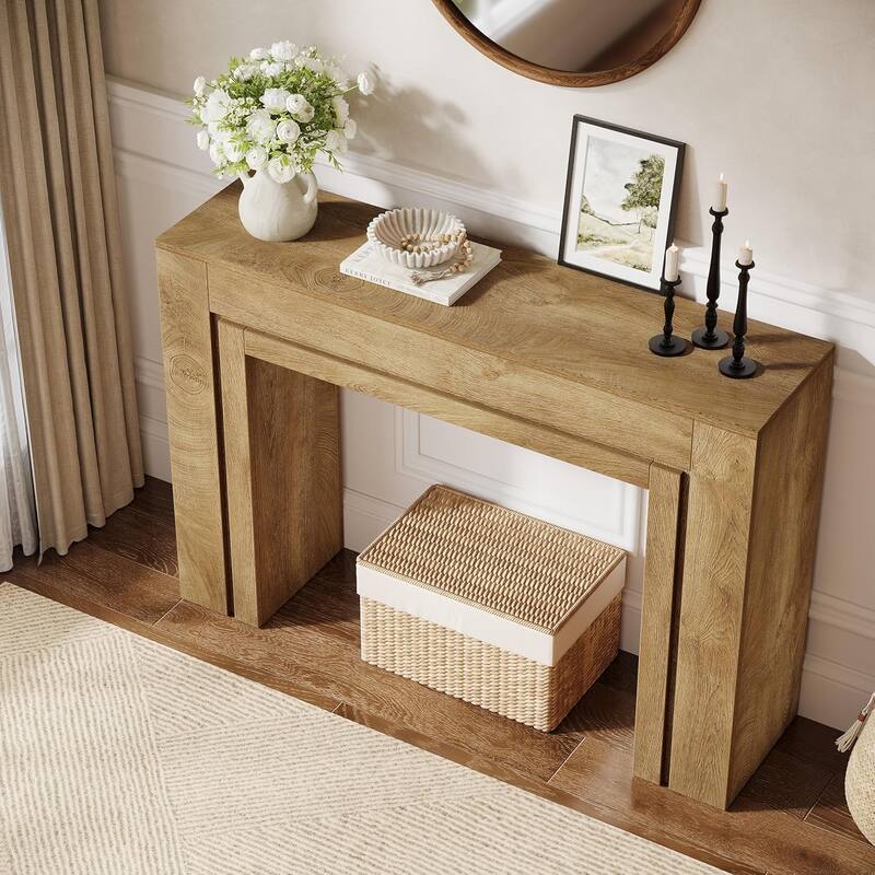 41.3-Inch Entryway Table, Rectangular Console Table, Modern Hallway Accent Table