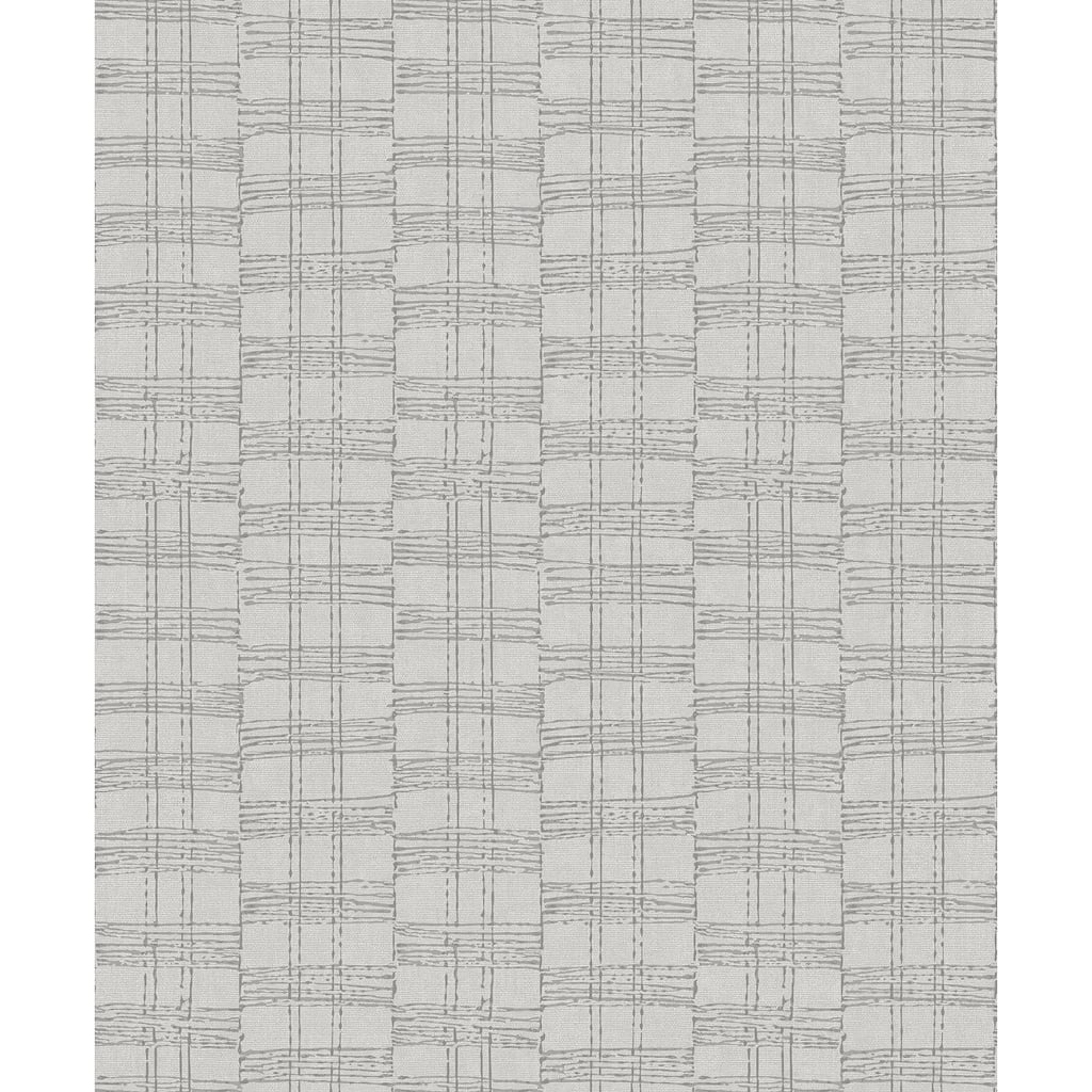 A-Street Prints Zorya Silver Embellished Stripe Wallpaper