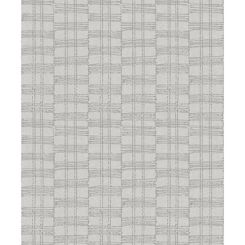 A-Street Prints Zorya Silver Embellished Stripe Wallpaper