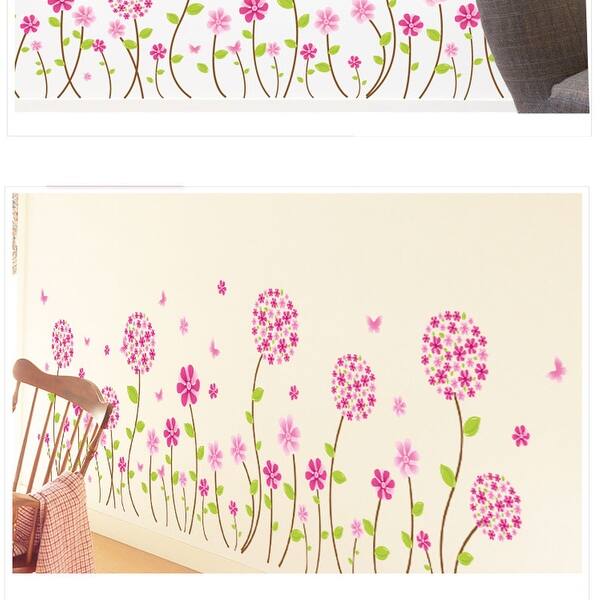 Shop Plum Blossom Butterfly Water Resistant Wall Sticker Diy
