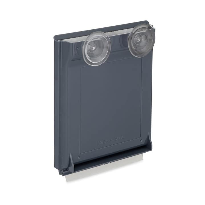 "ToiletTree Products Travel/Dorm Fogless Shower Shaving Bathroom Mirror with Squeegee Travel Makeup, and Grooming - Gray