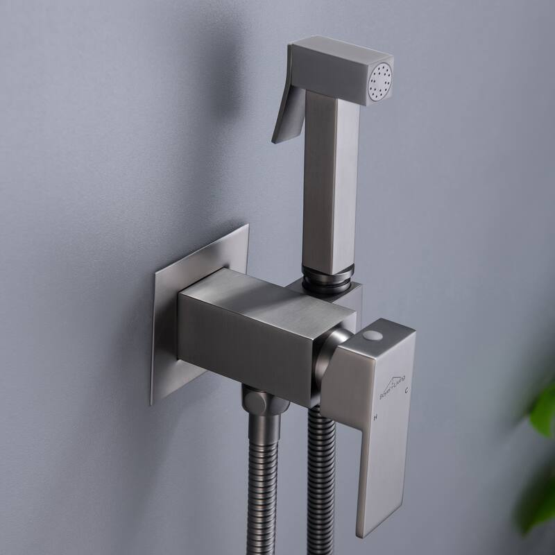 Wall Mount Single-Handle Bidet Faucet with Handle