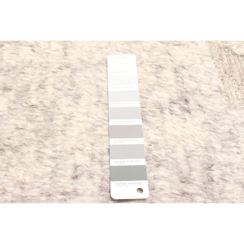 ECARPETGALLERY Hand-knotted Tangier Light Grey Wool Rug - 5'1 x 8'0