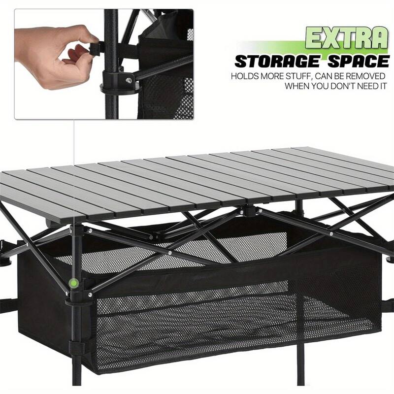 Folding Camping Table, Outdoor Portable Side Desk