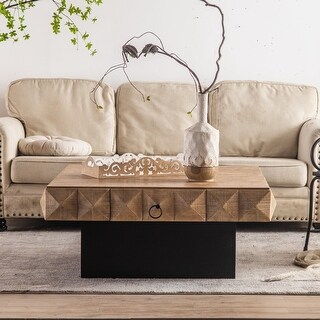 Coffee Table With 2 Drawers And Mdf Base - Bed Bath & Beyond - 40466555