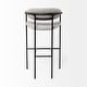 preview thumbnail 26 of 33, Parker Brown Faux-Leather Seat with Gold Metal Frame Bar Stool